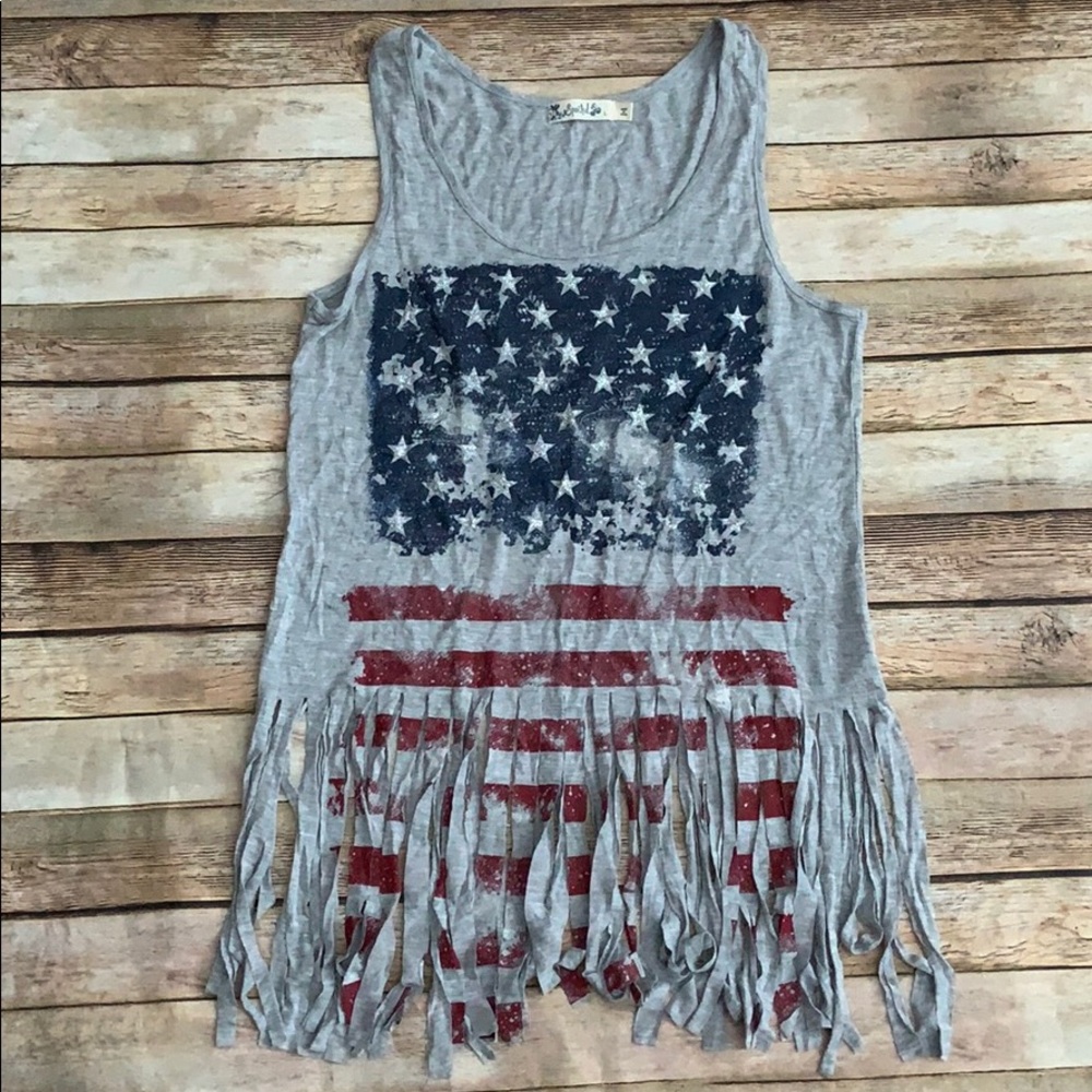 Spoiled Fringed Flag Tank